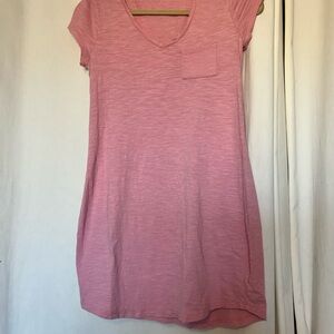 GAP Pink V-Neck Mini Dress with Pocket
